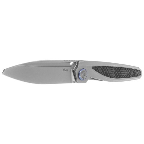 Nóż składany Rike Knife Baidi T Titanium/Carbon Fiber, Bead Blasted M390 (RK-Baidi-T-P/BCF) RikeKnife Co. Ltd.