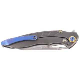 Nóż składany Rike Knife RK 1902 R/CF Titanium/Red Carbon Fiber, Bead Blasted M390 RikeKnife Co. Ltd.