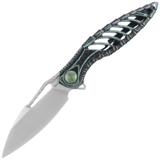 Nóż składany RikeKnife Thor6 Black / Green Titanium, Satin M390 (RK Thor6-M-BG)) RikeKnife Co. Ltd.