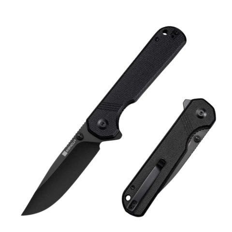 Nóż składany Sencut Aetheris Black Canvas Micarta, Black 9Cr18MoV (S24095-3) Sencut by We Knife