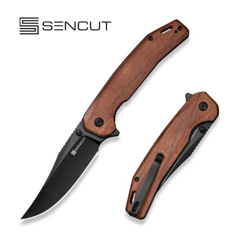 Nóż składany Sencut Vornix Guibourtia Wood, Black 9Cr18MoV (S25038-3) Sencut by We Knife