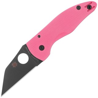 Nóż składany Spyderco MicroJimbo Sprint Run Pink G10, Black DLC CPM S30V by Michael Janich (C264GPNBKP) Spyderco Inc.