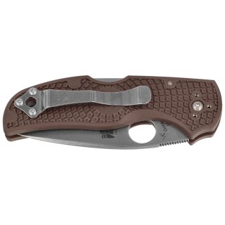 Nóż składany Spyderco Native 5 Lightweight Sprint Run Brown FRN, Satin CPM 15V by Sal Glesser (C41PBN15V5) Spyderco Inc.
