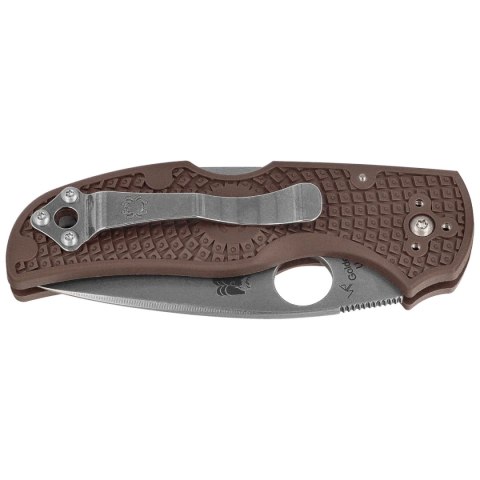 Nóż składany Spyderco Native 5 Lightweight Sprint Run Brown FRN, Satin CPM 15V by Sal Glesser (C41PBN15V5) Spyderco Inc.