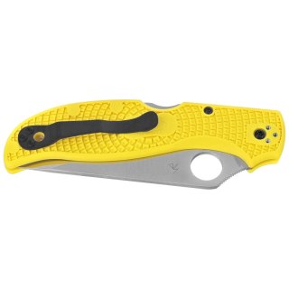 Nóż składany Spyderco Stretch 2 XL Lightweight Salt Yellow FRN, Satin H-2 by Sal Glesser (C258PYL) Spyderco Inc.