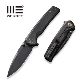 Nóż składany WeKnife Subjugator Black Titanium, Black Stonewashed CPM 20CV (WE21014C-5) WE Knife