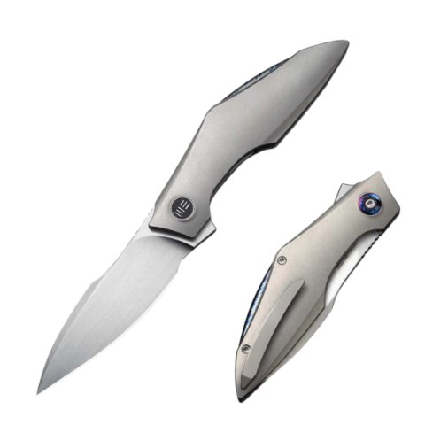 Nóż składany WeKnife Krait Snake Gray Titanium, Hand Rubbed Satin M390 by Tashi Bharucha (WE24084-2) WE Knife