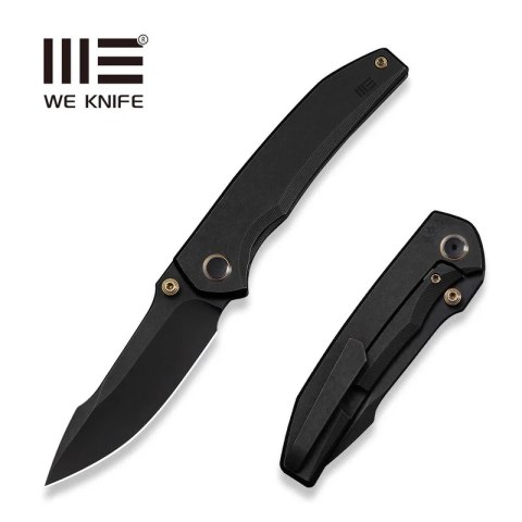 Nóż składany WeKnife Ryson Black Titanium, Black Stonewashed M390 by Sam Tran (WE24086-1) WE Knife