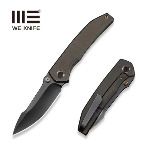 Nóż składany WeKnife Ryson Bronze Titanium, Polished Gray M390 by Sam Tran (WE24086-3) WE Knife