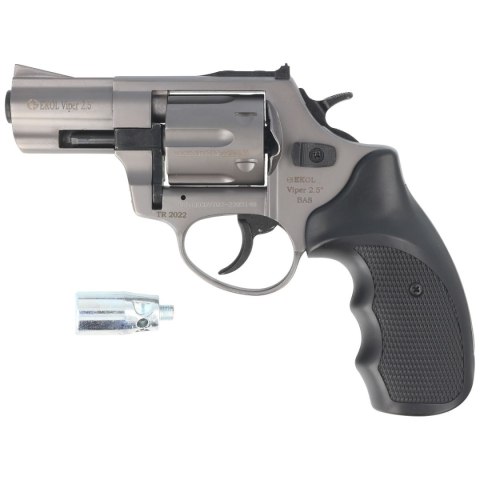 Rewolwer alarmowy BAS Voltran Ekol Viper 2.5'' Fume kal .22 Long Blanc Ekol by Voltran