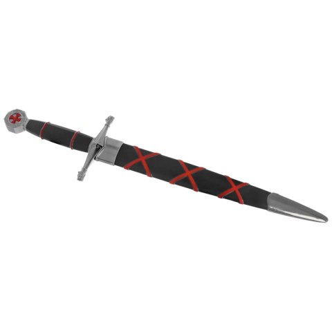 Sztylet templariuszy Decor Habitat Templar Dagger Black/Red ABS, Satin (10762) Decor Habitat