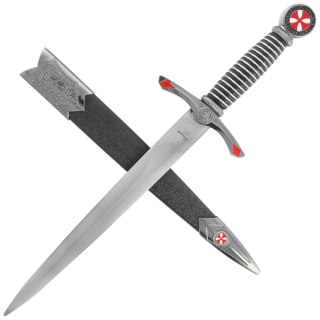 Sztylet templariuszy Decor Habitat Templar Dagger Black/Silver ABS, Satin (S0302) Decor Habitat