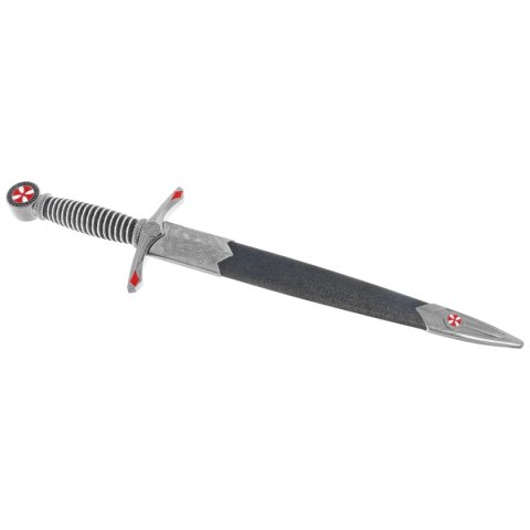 Sztylet templariuszy Decor Habitat Templar Dagger Black/Silver ABS, Satin (S0302) Decor Habitat