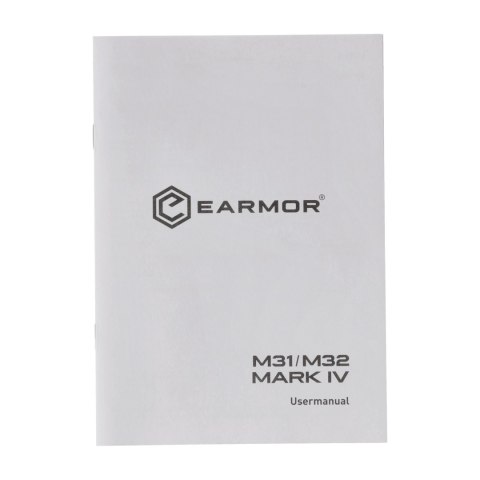 Aktywne ochronniki słuchu Earmor M31 Mark4 M31-BK-MARK4 czarne Earmor