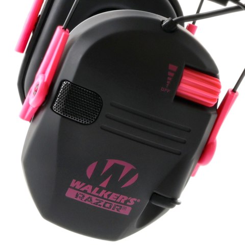 Aktywne ochronniki słuchu Walker's Razor Slim różowe GWP-RSEM-PNK Walker's