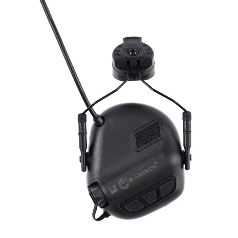 Aktywne ochronniki słuchu do hełmów Earmor M31H-BK/ARC Plus Fast czarne Earmor