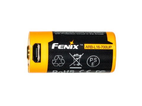 Akumulator Fenix USB ARB-L16UP (16340 RCR123 700 mAh 3,6 V) Fenix