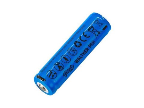 Akumulator Walther ICR (18650 2600 mAh 3,6 V) z ładowaniem USB Walther