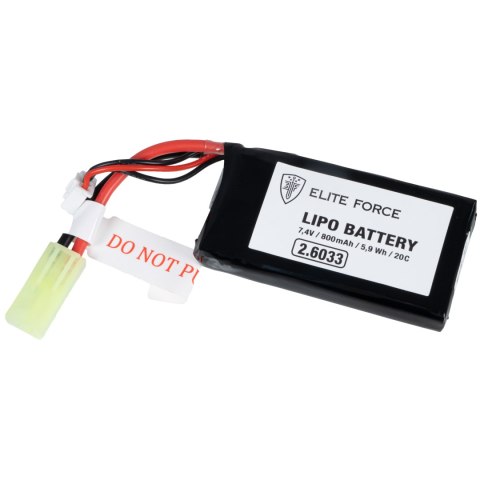 Akumulator do replik ASG Elite Force 7,4 V, 800 mAh, 20 C Elite Force