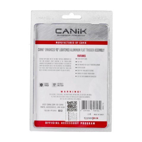 Aluminiowy spust Canik Advanced 90 stopni black cherry MMAC-718 Canik