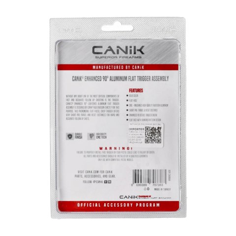 Aluminiowy spust Canik Advanced 90 stopni sky blue MMAC-638 Canik