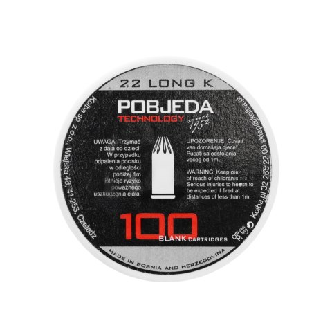 Amunicja hukowa PTG 22 Long K 100 szt. PTG - Pobjeda Technology
