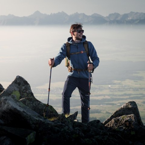 Bluza męska Alpinus Polarowa Barbiano Niebieska Alpinus