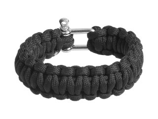 Bransoletka BCB paracord czarna BCB International Ltd