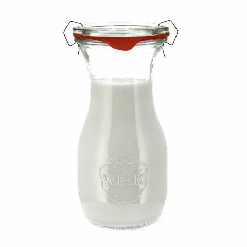 Butelka Weck Saftflasche z pokrywką, uszczelką i 2 zapinkami 290 ml 6 szt. Weck