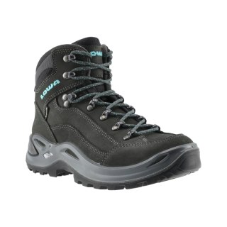 Buty damskie LOWA Renegade GTX mid WS czarno/turkusowe LOWA