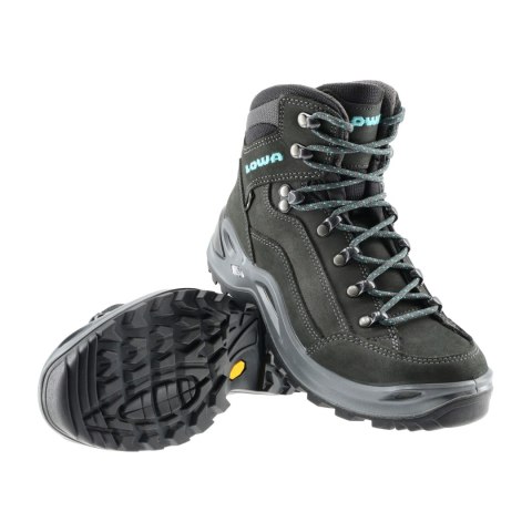 Buty damskie LOWA Renegade GTX mid WS czarno/turkusowe LOWA