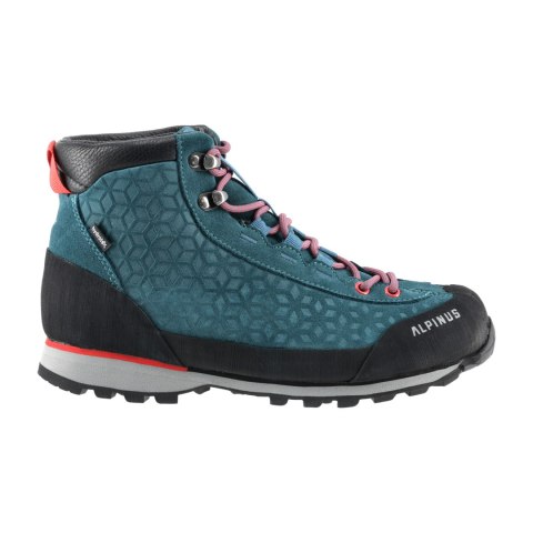 Buty damskie trekkingowe Alpinus Peneda Mid HDTX, niebiesko-fuksjowe Alpinus