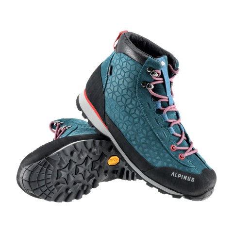 Buty damskie trekkingowe Alpinus Peneda Mid HDTX, niebiesko-fuksjowe Alpinus