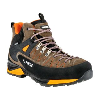 Buty męskie Alpinus The Ridge Mid Pro antracytowo-pomarańczowe Alpinus