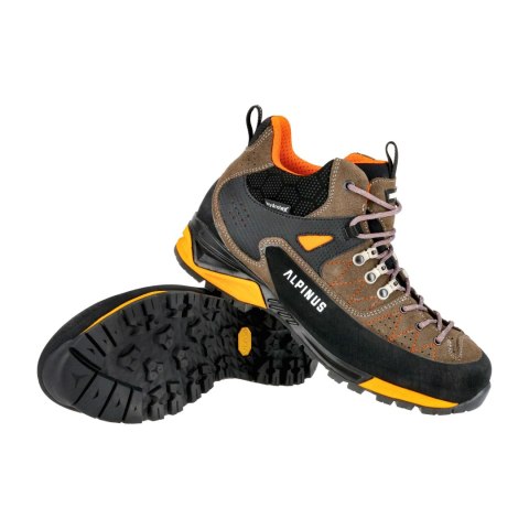 Buty męskie Alpinus The Ridge Mid Pro antracytowo-pomarańczowe Alpinus