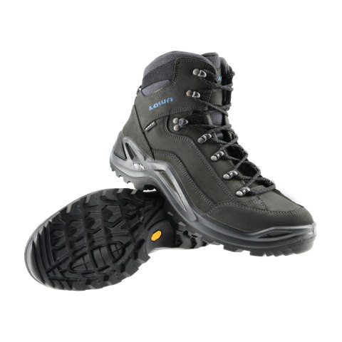 Buty męskie LOWA Renegade GTX mid, antracyt/niebieski LOWA