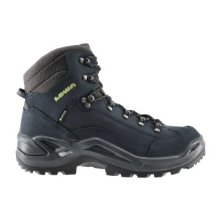 Buty męskie LOWA Renegade GTX mid, ciemnoniebieski/limonkowy LOWA