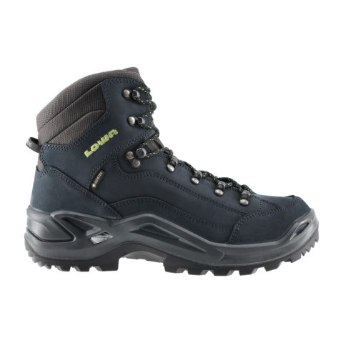 Buty męskie LOWA Renegade GTX mid, ciemnoniebieski/limonkowy LOWA