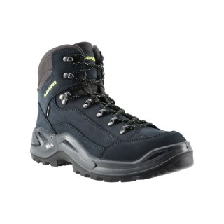 Buty męskie LOWA Renegade GTX mid, ciemnoniebieski/limonkowy LOWA
