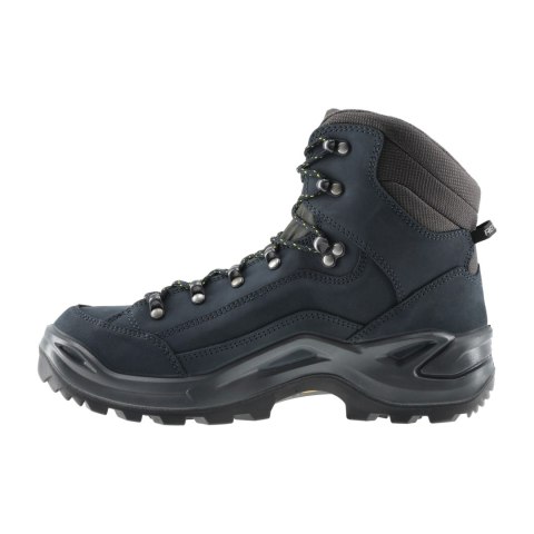 Buty męskie LOWA Renegade GTX mid, ciemnoniebieski/limonkowy LOWA