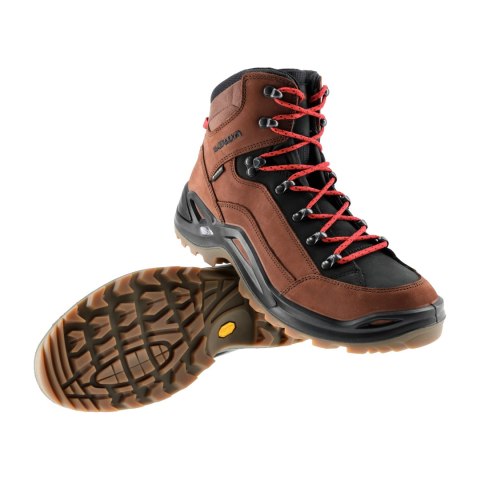 Buty męskie LOWA Renegade GTX mid, mahoń/czerwony LOWA
