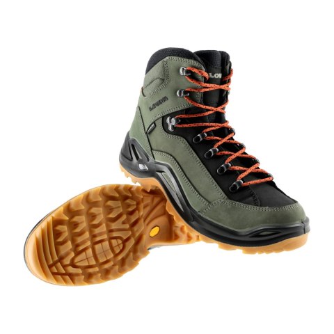 Buty męskie LOWA Renegade GTX mid, zielono/pomarańczowe LOWA