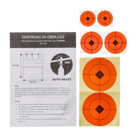 Cel wiatrówkowy spinner RGun Typ 3 RGun