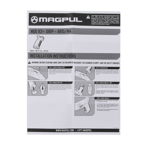 Chwyt pistoletowy Magpul MOE-K2+ do AR-15 / M4 FDE Magpul