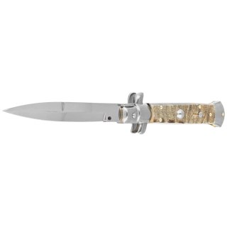 Nóż sprężynowy Frank Beltrame Stiletto Bayonet Ram Horn 23cm (FB 23/10B) Frank Beltrame