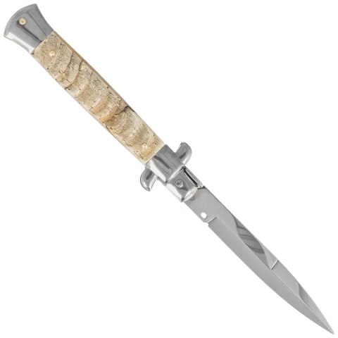 Nóż sprężynowy Frank Beltrame Stiletto Bayonet Ram Horn 23cm (FB 23/10B) Frank Beltrame