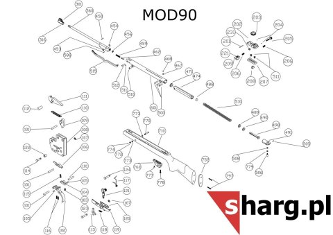 Śruba kontrująca mocująca osadę do Hatsan MOD 55S-155, Dominator 200, Proxima (774) Hatsan Arms