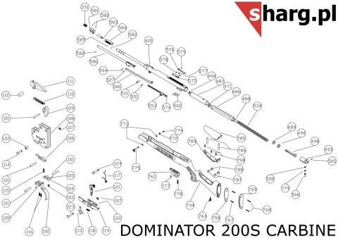 Śruba kontrująca mocująca osadę do Hatsan MOD 55S-155, Dominator 200, Proxima (774) Hatsan Arms