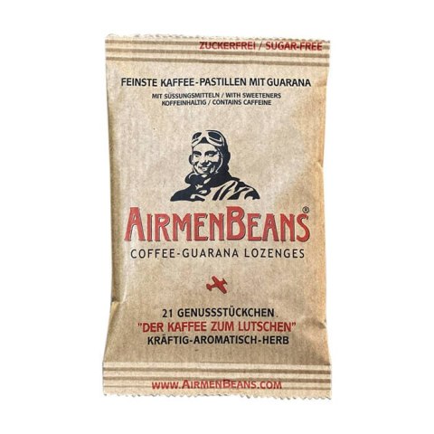 Cukierki energetyczne AirmenBeans kawowe z guaraną 21 sztuk AirmenBeans
