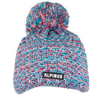 Czapka dziecięca Alpinus Oulu niebiesko-różowa Alpinus